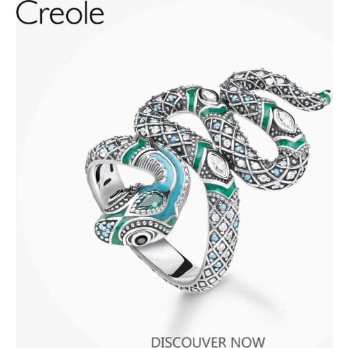 Ring Fascinating Snake,2019 Summer New Brand New 925 Sterling Silver Bohemia Fashion Jewelry Myth of the Jungle Gift For Women