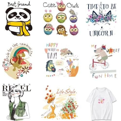Iron-on Transfers for Clothing Patches Thermal Stickers Stripe Diy Letters Patch Vinyle Thermocollant Flex Fusible Transfer A