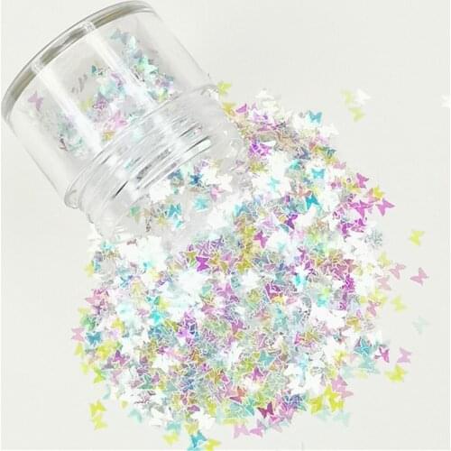 Ultrathin 3mm Butterfly Sequins Glitter Paillettes Eo-Friendly PET Sequin Nails Art Manicure Material Sequins for Crafts 8g