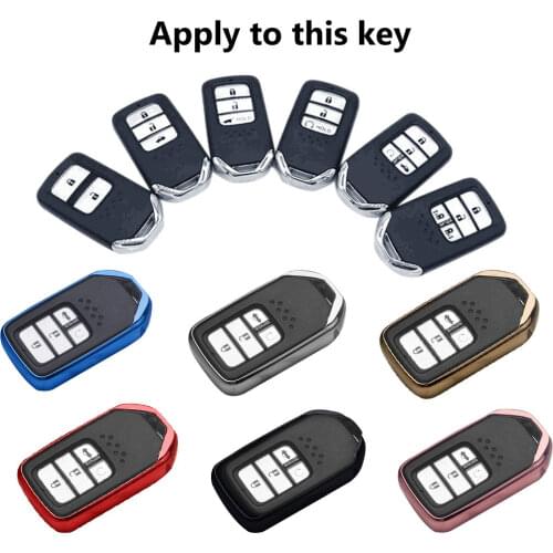 Smart TPU Soft Protective key Case Shell Cover for Honda Accord Civic Ridgeline CR-V Crosstour CR-Z Odyssey HR-V FIT