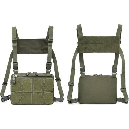 Hip Hop Military Tactical Chest Bag Backpack Men Adjustable Multi-Functional Molle Shoulder Bag Hunting Bags Tactical Vest Bag