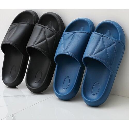 Indoor Eva Sofa Couple Bathroom Sliders Big Size Mens Slippers Summer New Casual Beach Flip Flops Male Female Thick Bottom Shoes