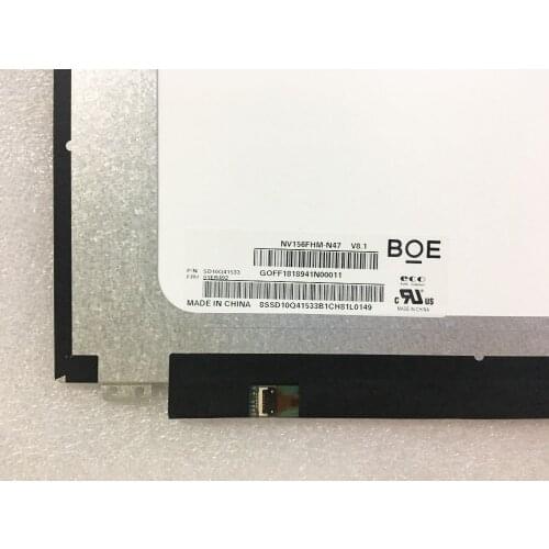For BOE NV156FHM-N47 NV156FHM N47 LED Screen LCD Display Matrix for Laptop 15.6" 30Pin FHD 1920X1080 Replacement IPS Screen