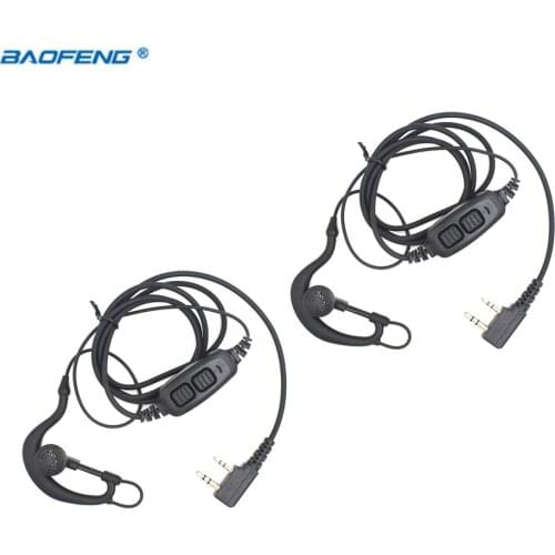 2PCS Baofeng Uv 82 Covert Acoustic Air Tube Double Ptt Earphone for Baofeng UV-82 UV82 Uv 82 Walkie Talkie
