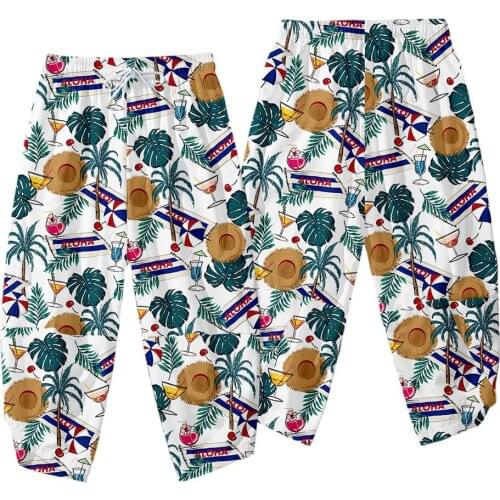 Men Hip Hop Pants Joggers Sweatpants Loose Hawaii Streetwear Harem Pants Fashions Trousers Oversize 6XL