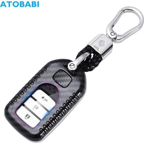 ABS Car Key Case For Honda Civic Accord CR-V XR-V Pilot Odyssey Jazz Keychain Holder Smart Remote Control Fobs Protector Cover