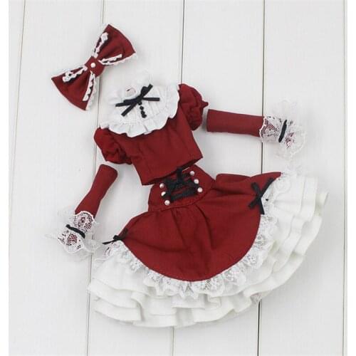 DBS Blyth icy 1/6 30cm BJD red dress for licca body girl gift toy