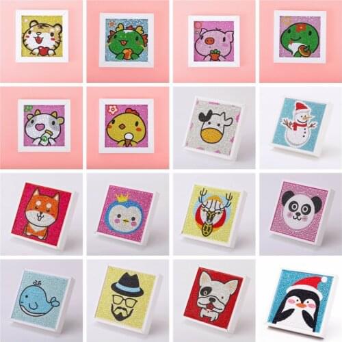 HUACAN 5D DIY Diamond Painting Special Shaped Tiger Animal Diamond Embroidery Cartoon Dog Cross Stitch Handmade Gift