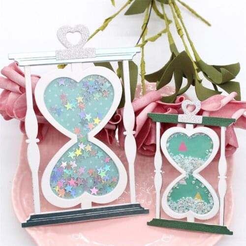 KSCRAFT Heart Shaped Hourglass Metal Cutting Dies Stencils for DIY Scrapbooking/photo album Decorative Embossing DIY Paper Cards
