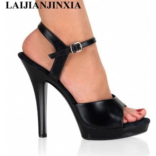 LAIJIANJINXIA New Ladys Sexy 5 Inch High Heels Dance Shoes 13 CM High Heels Sandals Womens Night Club Pole Dancing Shoes N-033