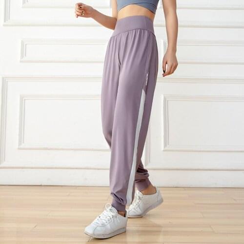 Summer Gym Leggings Yoga Pants Fitness Sports Clothes Women Loose Leisure Beam Feet Running Quick-Dry High Waist Sweatpants