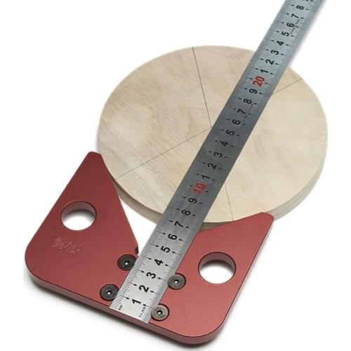 45 Degree Angle Round Center Line Scribe Wood Ruled Carpenter Round Heart Ruler Layout Gauge Woodworking DIY Tool
