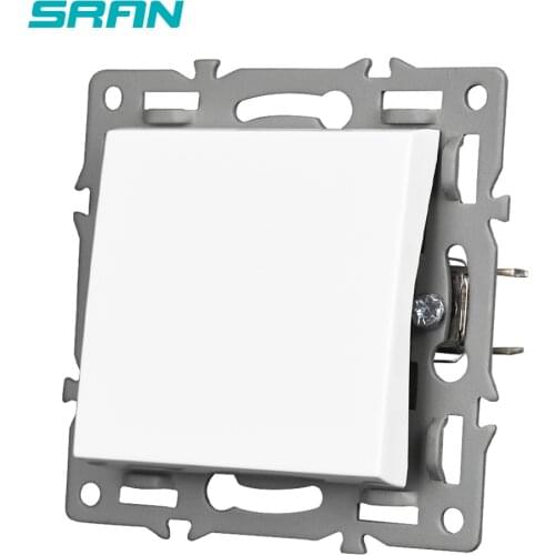 SRAN Light Switch Module Accessories With Iron Plate And Iron Claw Suitable For SRAN F Series 82mm Panels 1Gang 1Way