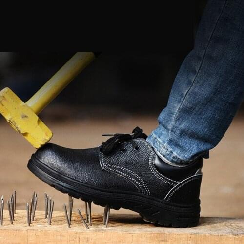 Men Work Safety Shoes Anti-puncture Working Sneakers Male Indestructible Boots With Steel Toe Cap Puncture-Proof Lightweight