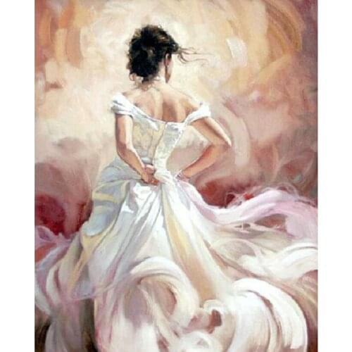 Full Square 5D Diy Embroidery People Dancer Diamond Painting Cross Stitch Kits Rhinestones Mosaic Room Decoration FC604