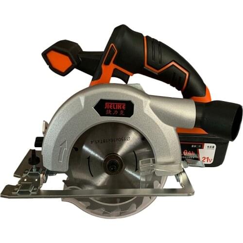 21v lithium electric circular saw 6 inch rechargeable flip circular saw household portable woodworking chainsaw cutting machine