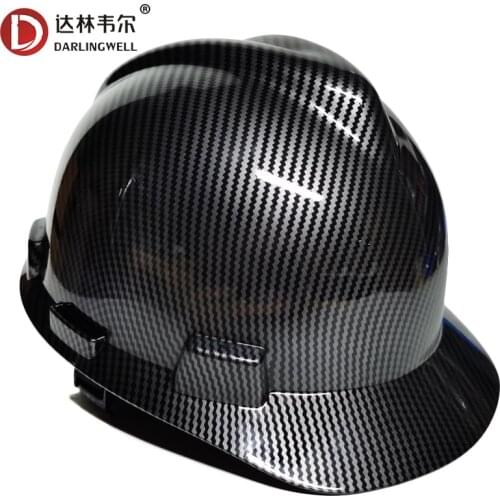 Hard Hat Carbon fiber pattern design Safety Helmet Outdoor Work Cap Top quality Lightweight Construction Riding Helmets
