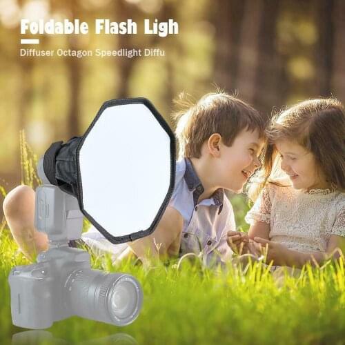 20cm Octagon Softbox Studio Flash Foldable Light Diffuser Universal Speedlight for Camera Photo Video Photography