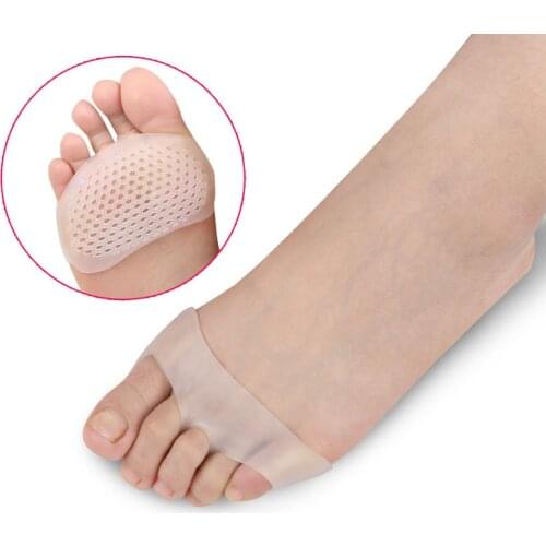 1Pair Silicone Soft Pads High Heel Shoes Slip Resistant Protect Pain Relief Foot Care Forefoot Half Yard Invisible Gel Insoles