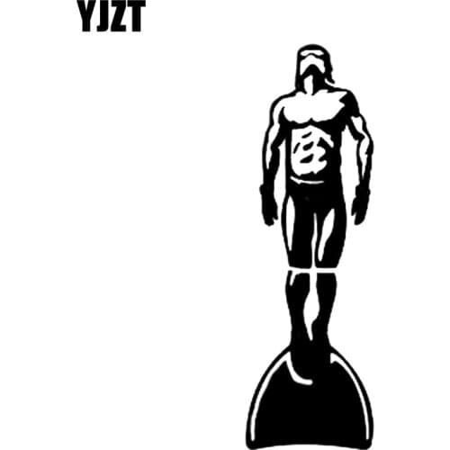 YJZT 5.5*17.2CM Diving Car Stickers Accessories Silhouette Vinyl Decor High Quality Motorcycle C12-0682