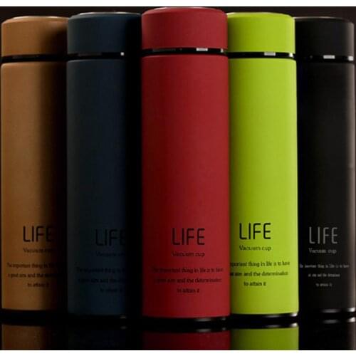 LIFE 420ml Stainless Steel Office Water Bottle Travel Vacuum Flask Cup Outdoor Travel Portable Drinkware