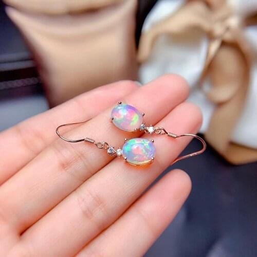 100% Real and Natural Opal Earring Natural And Real 925 sterling silver Opal Earring