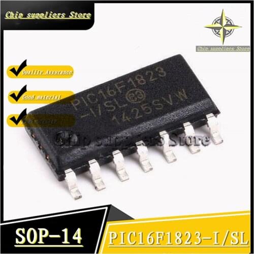20PCS-100PCS) PIC16F1823-I/SL SOP-14 8-bit microcontroller New and original