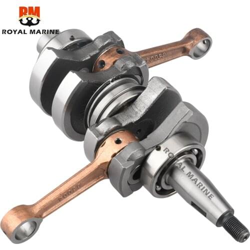 6B4-11400-00 CRANKSHAFT ASSY For Yamaha 2 Stroke 9.9HP 15HP Outboard Parsun T15D 6B4-11400