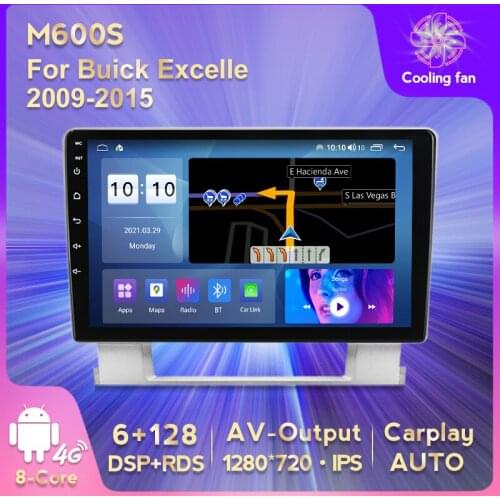 6GRAM + 128GROM Car Multimedia Radio Player Android 10 GPS For Buick Excelle 2 2009 - 2015 For Opel Astra J 2009 - 2017 No dvd