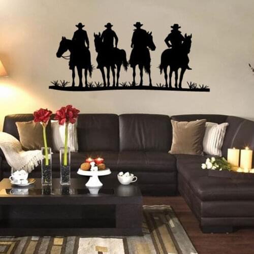 Country Cowboy Vinyl Home Decor Art Wall Sticker Interior Design Living Room Bedroom Wall Decals Removable Murals Wallpaper 4585