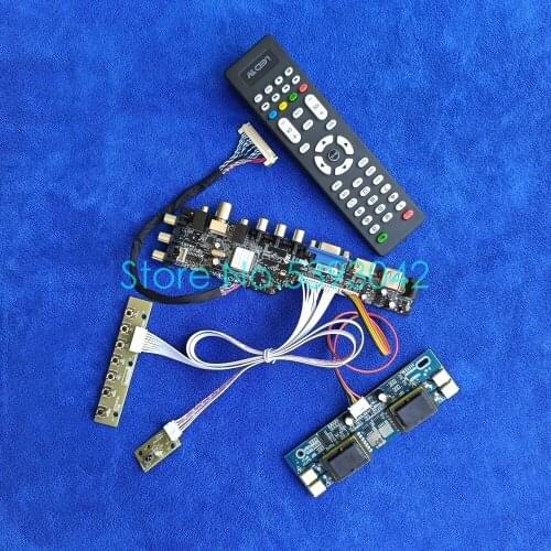 For LM201WE3(TL)(F3)/(TL)(F4)/(TL)(F5)/(TL)(F6)/(TL)(F8) 1680*1050 30Pin LVDS DVB AV 4CCFL 3663 digital controller card kit