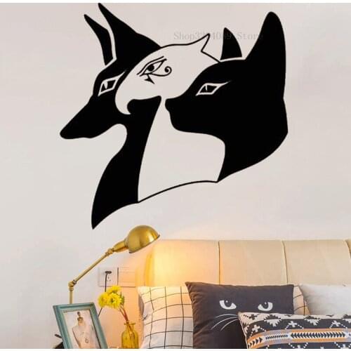 Ancient Egypt Egyptian Gods Anubis Horus Bastet Wall Decal Vinyl Creative Religion Decor Bedroom Living Room Home Decal CN270