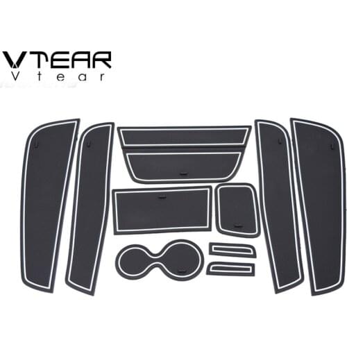 Vtear For Renault Kaptur Captur QM3 Door Groove Mat anti slip mats slot pad carpets Interior decoration car-styling accessories