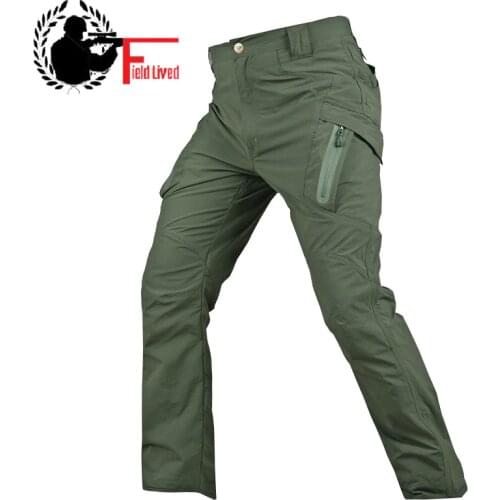 Summer IX9 Tactical Cargo Pant Men Quick-dry Lightweight Trousers Military Style Multi-pockets SWAT Combat Thin Pants Male Khaki
