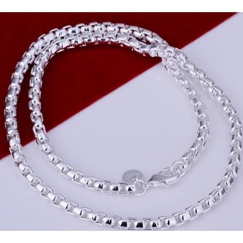 N053 Lucky Charm Silver Color Pendants For Women Sterling Necklace Women Accessories Fashion New Round Necklaces/ddkalura