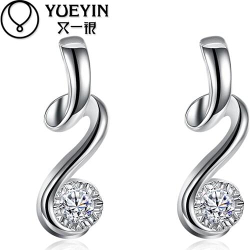 New Arrival Womens silver plated earrings Romantic jewelry long earrings for female Nickle Free Antiallergic orecchini
