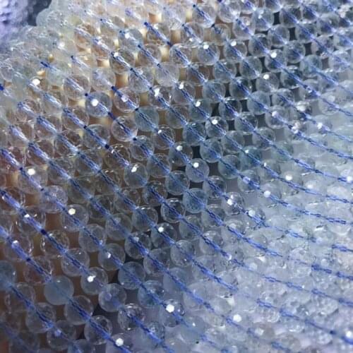 Natural topaz faceted round beads without treatment shinny perple charm For Jewelry Making DIY women Bracelet necklace