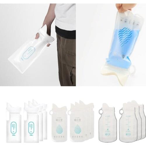 4Pcs 24oz Disposable Urine Bags Portable Women Men Camping Pee Bags Travel Urinal Toilet for Kids Children Patient Outdoor Car