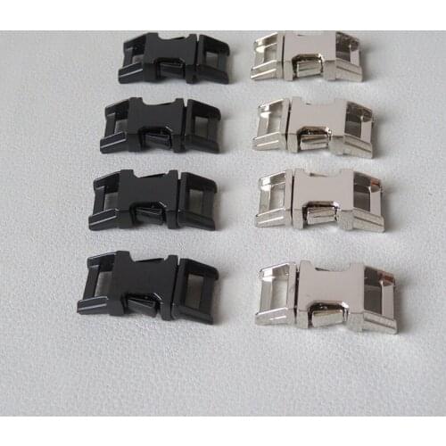 1Pcs 10mm Cat Small Dog Collar Paracord Metal Buckle Webbing Straps Belt Loop Sewing Accessory Bracelet Hardware Snap Clip Hook