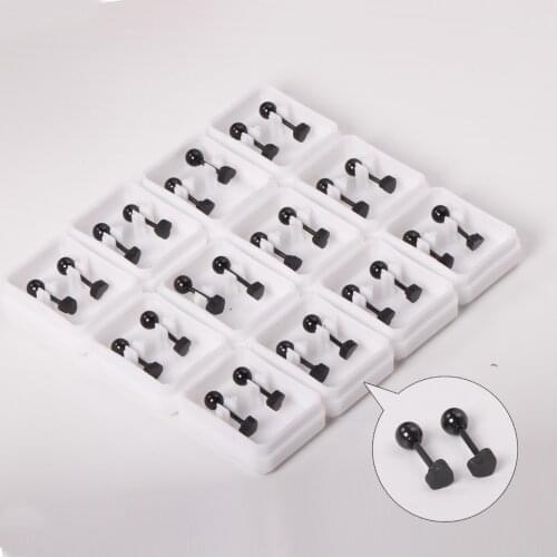 12 Pairs 316L Stainless Steel 4mm Heart Screw Stud Earrings Cute Baby Girl Wholesale Rose Gold Stud Earrings Brinco Party