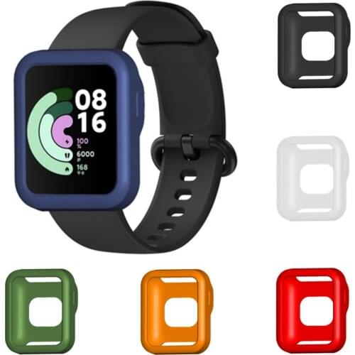 Silicone Case For Xiaomi Mi Watch Lite Protection Cover Bumper Frame For Redmi Watch Replacement Protector Shell Soft TPU Cases