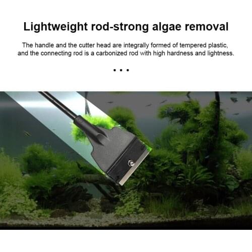 Home Stainless Steel Aquarium Fish Tank Algae Razor Scraper Blade Aquatic Water Live Plant Grass Cleaning Multi-tool Cleaner Kit