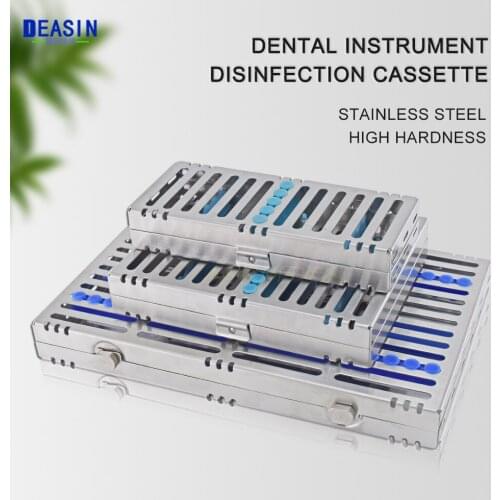 Dental Sterilization Rack Surgical Autoclavable Sterilization Box Dental Cassette File Burs Disinfection Tray Dentistry Tools