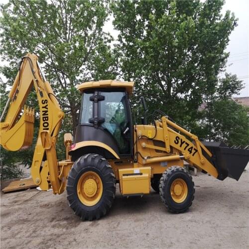 SY747 Excavation Loading Bucket Excavator Backhoe Loader Cheap Price