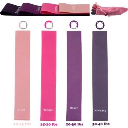 Booty Training Pink Resistance Rubber Bands Set Elastic Expander Latex Yoga Crossfit Pilates Sport Exercise Fitness Equipment