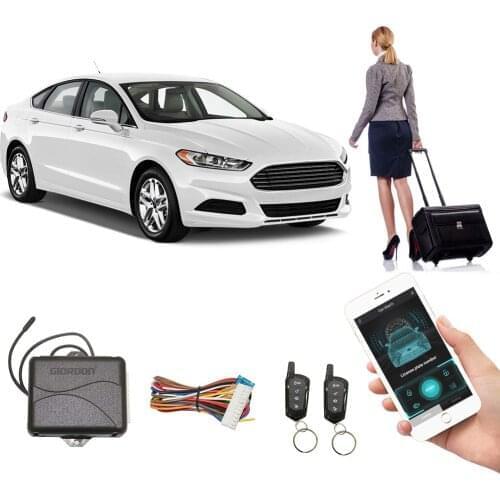 Universal 1-Way Car Alarm Vehicle System Protection Security System Keyless Entry Siren + 2 Remote Control Burglar Alarm