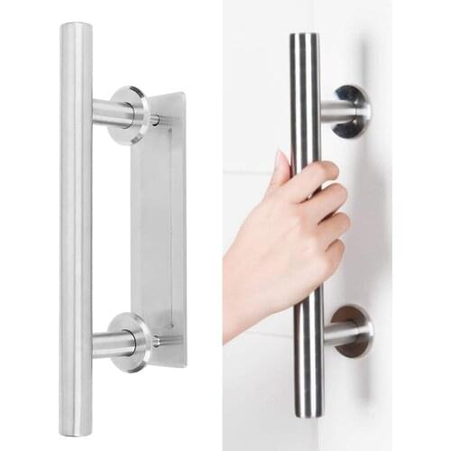 Stainless Steel Door Handle High‑End Cabinet Wardrobe Storage Shelf Wine Stand Handle For Barn Doors, Sliding Doors