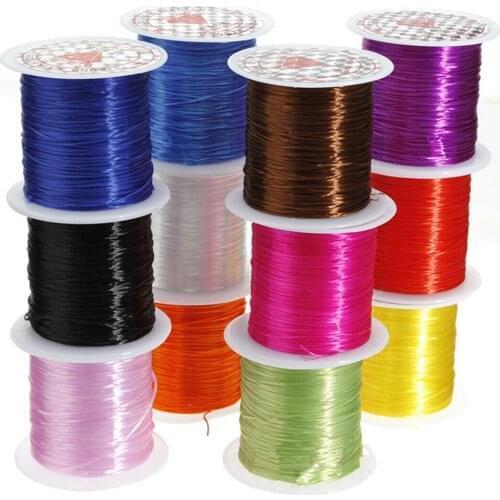 1 Roll 10M Elastic Strong Stretchy Beading Thread Cord Bracelet String 0.8mm