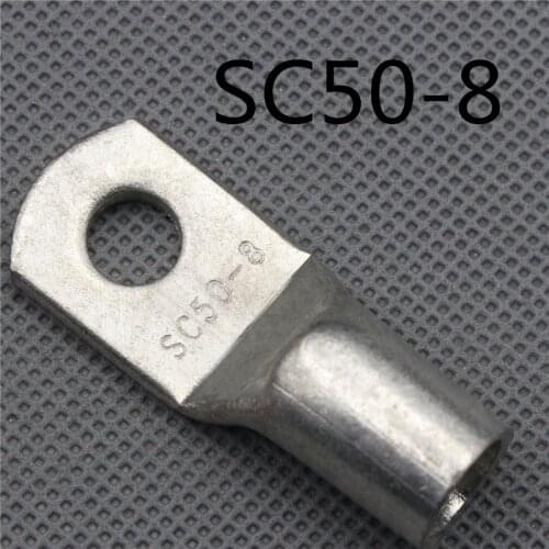 1piece SC(JGK)50-8 tinned copper cable lugs crimp type Electric power fittings equipment contact B type