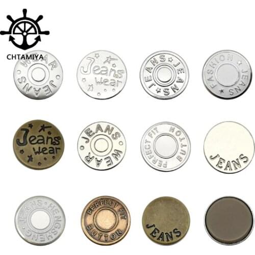 30pcs Metal Snap Convenient Buttons Anti-glare Buttons No-sewing Apparel Household Products
